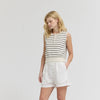 Stripe Cotton Shell