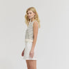 Stripe Cotton Shell