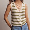 Striped Knit Vest