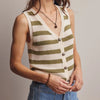 Striped Knit Vest