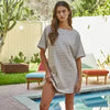 Striped Short Sleeve Mini Dress