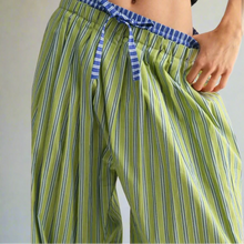  Striped Wide-Leg Trousers