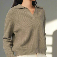  The Archie Sweater | Polo Collared Knit Sweater