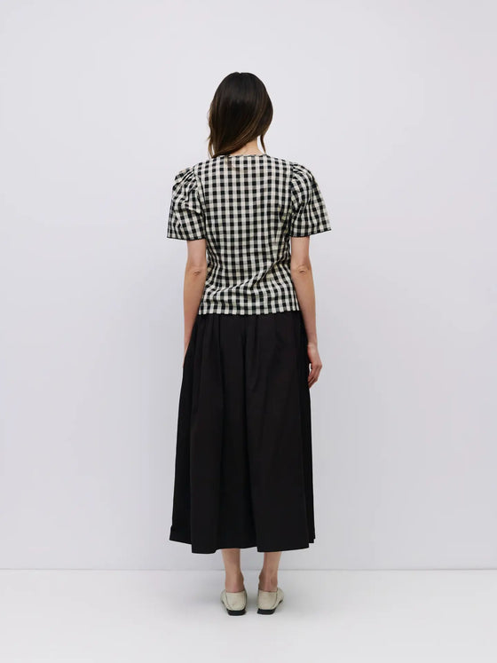 The Bridget Top | Gingham Tie Front Blouse