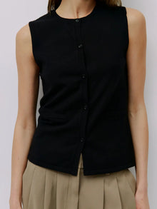  The Dominique Top | Sleeveless Knit Vest