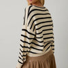 V-Neck Striped Cardigan