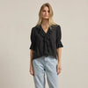 V-Neck Ruffle Blouse