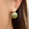 Velisse Marble Ball Earrings