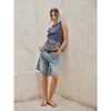 Wide Leg Bermuda Shorts