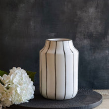  Wide Stripe Vase 9"