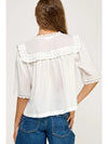Vneck Embroidered Top