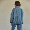 Woven Denim Zip Jacket