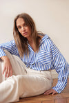 Celia Striped Shirt - Blue (Copy)