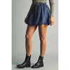 Denim Balloon Mini Skirt