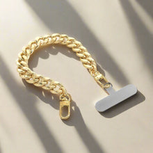  Bold Curb Phone Chain - silver or gold