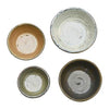 Color Stoneware Bowls Set of 4