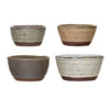 Color Stoneware Bowls Set of 4