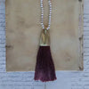 Brass And Tassel Pendant