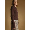 Brown Sweater Knit Cardigan