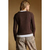 Brown Sweater Knit Cardigan
