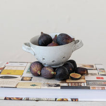  Stoneware Berry Bowl - White Reactive Glaze