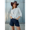 Eyelet Embroidered Scallop Tee