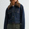 Fur Collar Denim Jacket
