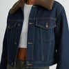 Fur Collar Denim Jacket