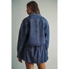 Indigo Denim Crop Shirt