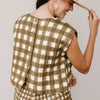 Gingham Quilted Greta Top