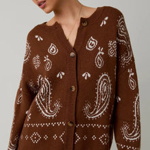  Paisley Pattern Cardigan