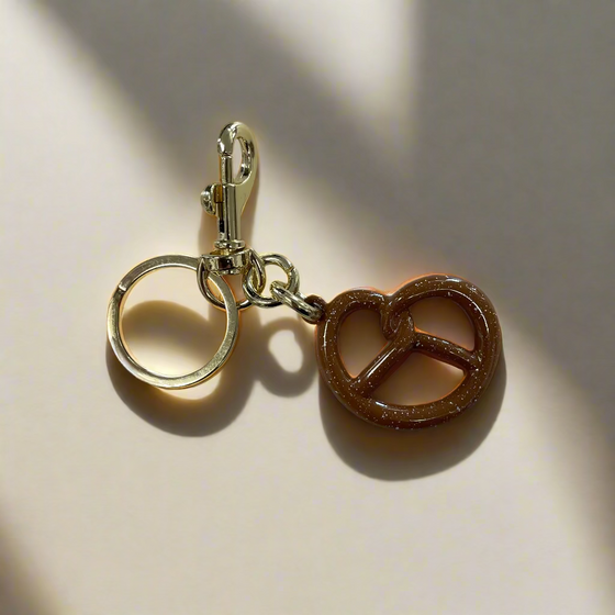 Pretzel Keychain/Bag Charm