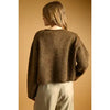 Ribbed Brown Cardigan