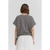 Stripe Side Scrunch Top