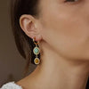 Vence 18K Gold Stone Drop Earrings