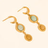 Vence 18K Gold Stone Drop Earrings