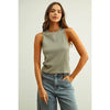 Washed Rib Sleeveless Top