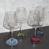 Embroidered Wine Charms- Colorful Set